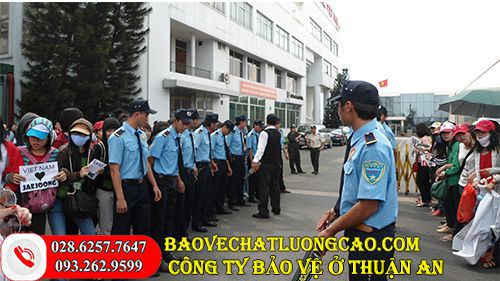 Công ty bảo vệ ở Thuận An tốt uy tín và chuyên nghiệp 24/7